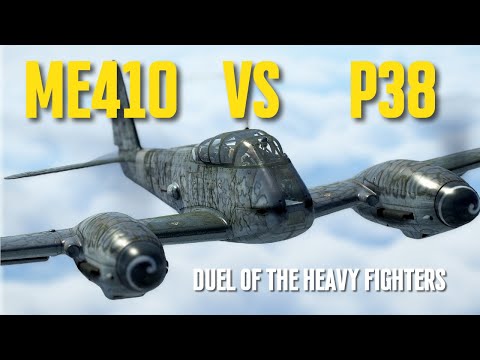 Messerschmitt ME-410 A1 vs P38 Lightning