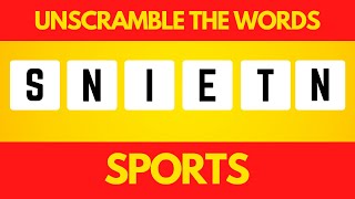 Guess The Sport - Unscramble The Words Quiz - Sports screenshot 4