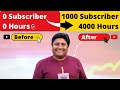How to grow youtube channel from 0 views 0 subscribers  how to get monetized on youtube fast