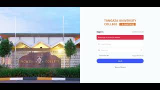 Logging in to Tangaza IST eLearning Platform