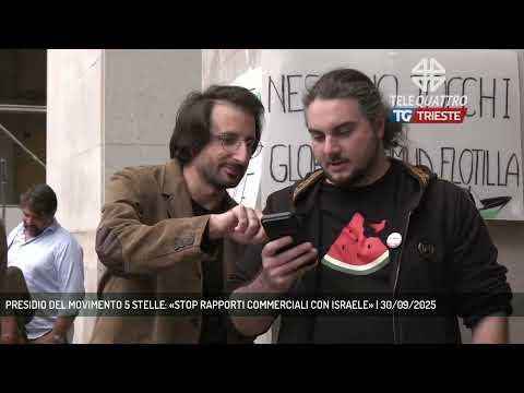 PRESIDIO DEL MOVIMENTO 5 STELLE: «STOP RAPPORTI COMMERCIALI CON ISRAELE» | 30/09/2025