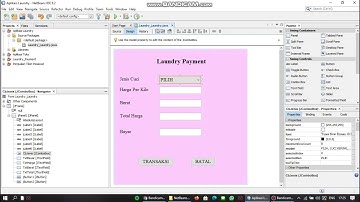 Membuat Aplikasi Laundry Sederhana (NETBEANS IDE 8.2)