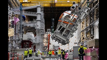 Upending and installing a vacuum vessel sector