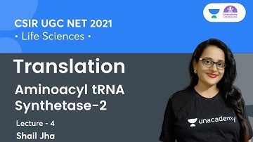 Translation (L-04) | Aminoacyl tRNA Synthetase-2 | CSIR NET 2021 | By Shail Jha