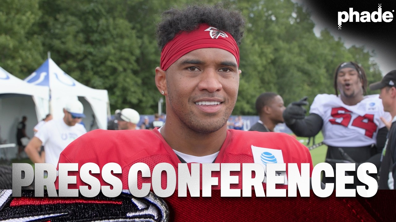 Thumbnail for Tua Tagovailoa, A.J. Terrell Jr. and other Falcons speak to the media post-joint practice with Colts