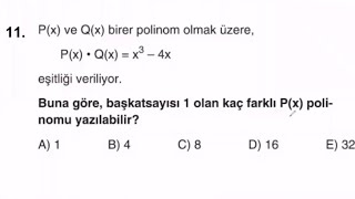 Bakiş Açisi Katacak Hari̇ka 2 Poli̇nom Sorusu