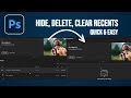 How to Hide/Delete Photoshop Recent Files | Clear Recent - 2024