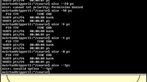 Linux and Unix Basics :  More Process Control