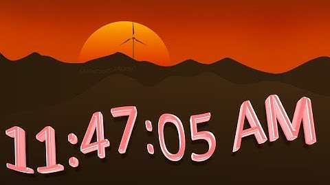 MatsClock 240097 - Free windmill PowerPoint Digital Clock PPT Timer