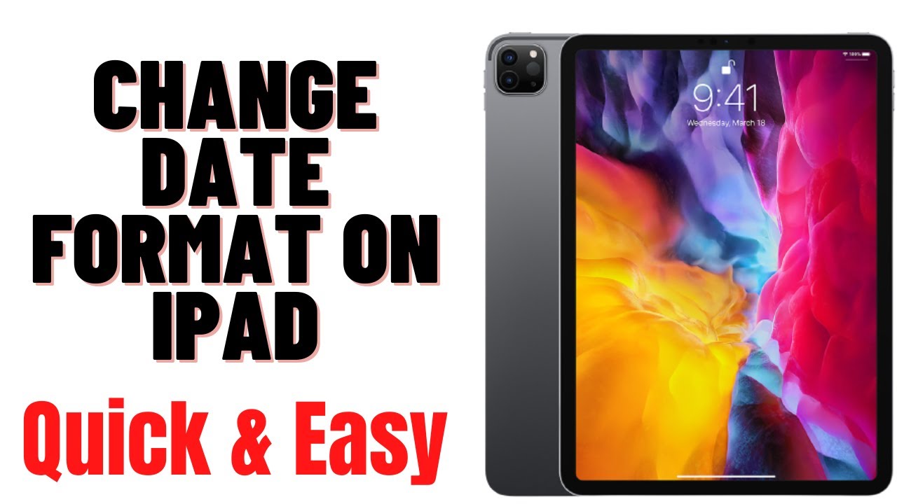 HOW TO CHANGE DATE FORMAT ON IPAD 2024 YouTube