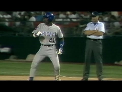 Sammy Sosa Collects his Sixth Hit of the Game