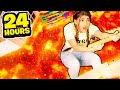 EXTREME FLOOR IS LAVA CHALLENGE For 24 Hours!! | SAMREEN ALI