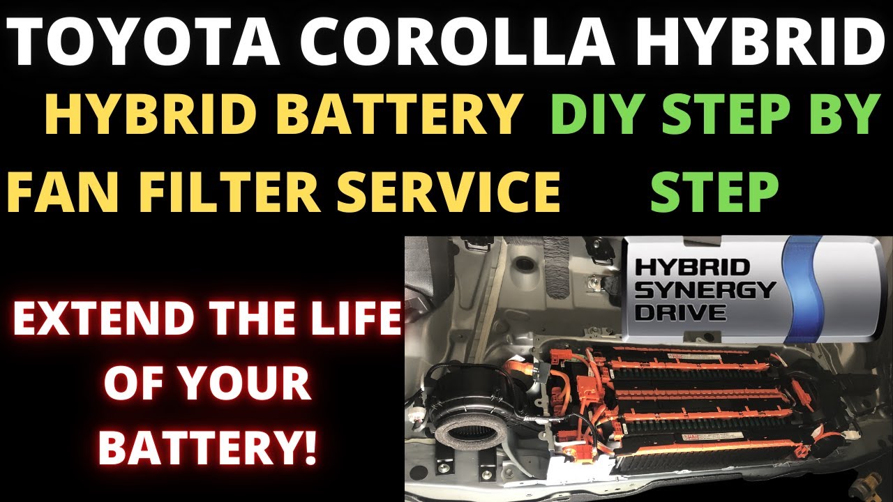 How to replace Hybrid Battery Fan Filter : 2020+ Toyota Corolla - YouTube