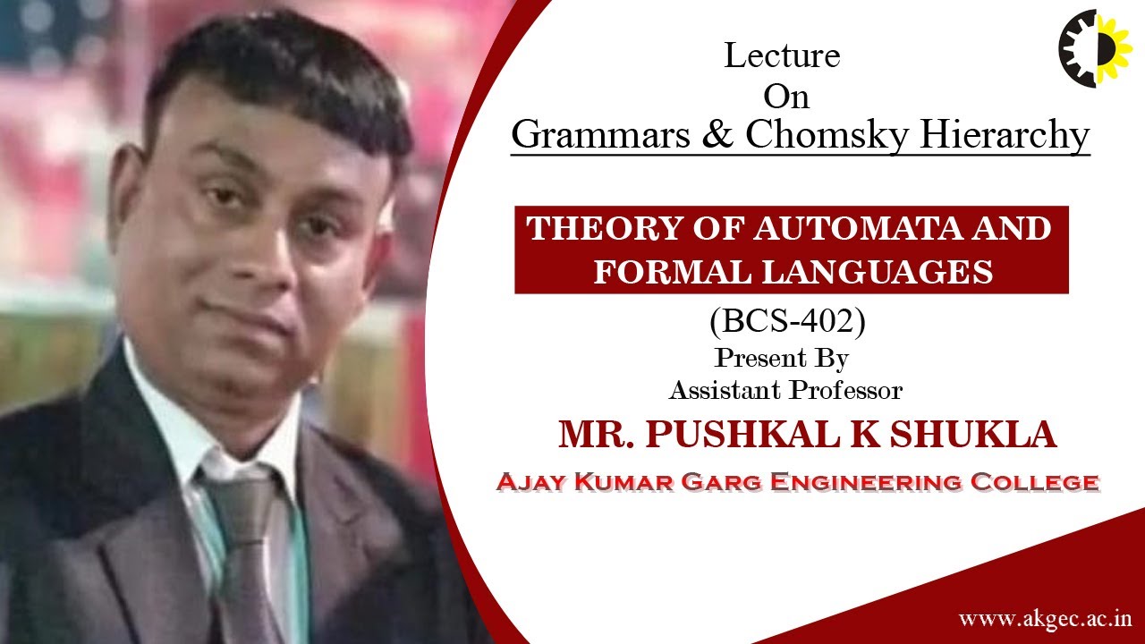 GRAMMARS & CHOMSKY HIERARCHY || THEORY OF AUTOMATA AND FORMAL LANGUAGES ...
