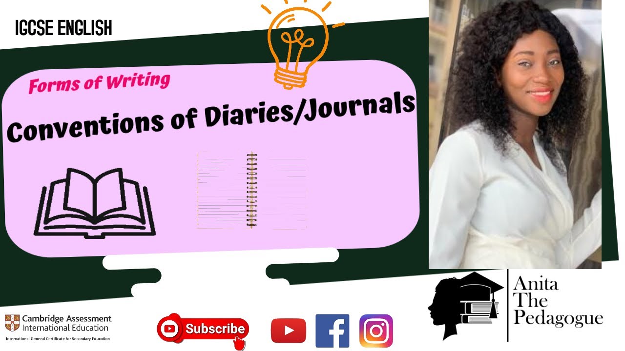 Conventions of Diaries/Journals IGCSE English Language YouTube
