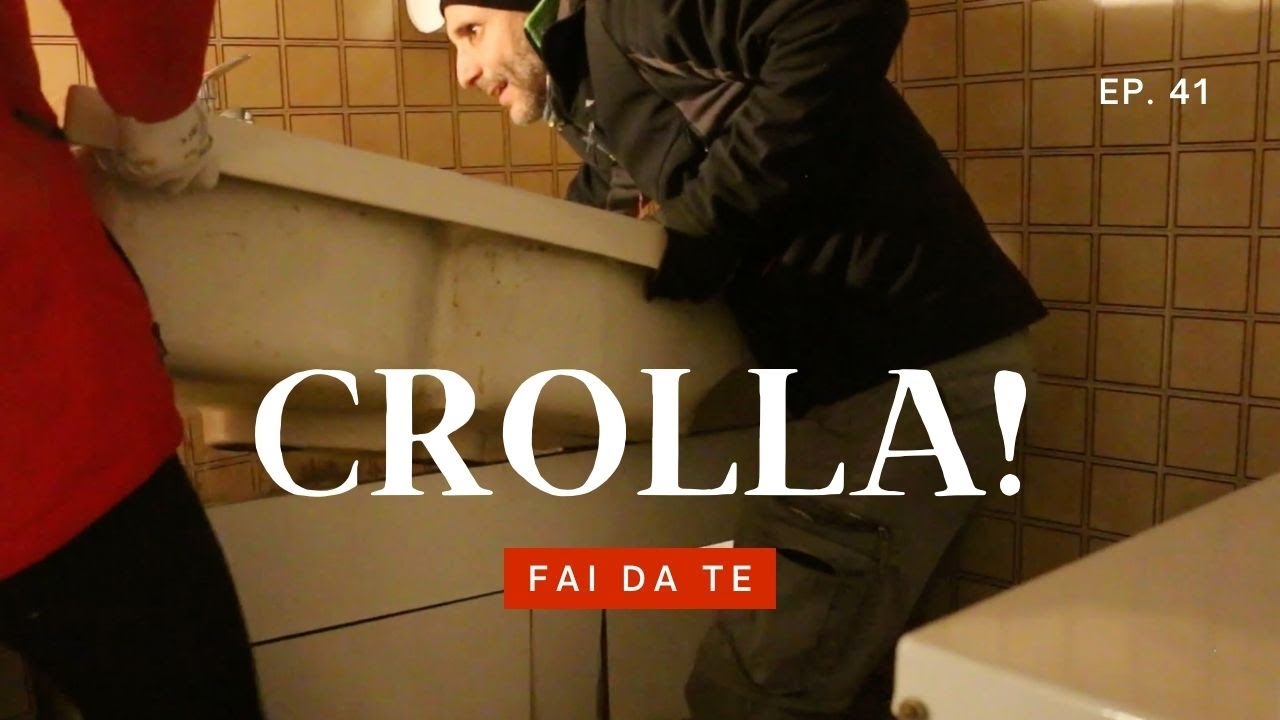 Brutta sorpresa in baita: crolla il lavandino dal mobile di 40 anni... niente acqua! (ASMR, Ep. 41)