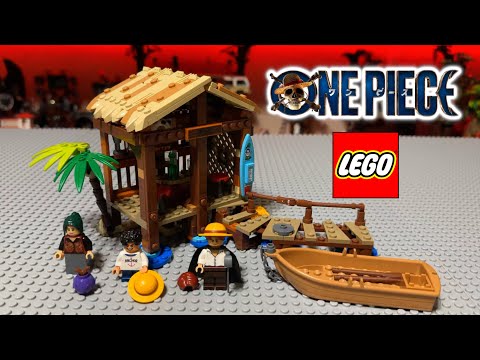 YouTube thumbnail: LEGO One Piece Windmill Village Hut 75636 Speed Build & Review