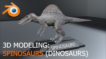 3D Modeling: Spinosaurs Dinosaur - Full Video