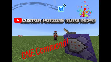 How to make custom potions for MCPE TUTO! ONE COMMAND ONLY! EASY