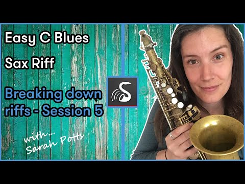 Easy C Blues Lick for Alto Saxophone  – How to play Saxophone Lesson – Beginner Sax Lessons