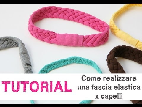 fascia per capelli intrecciata fai da te