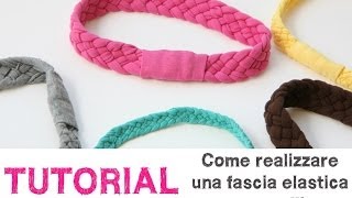 fascia per capelli con elastico