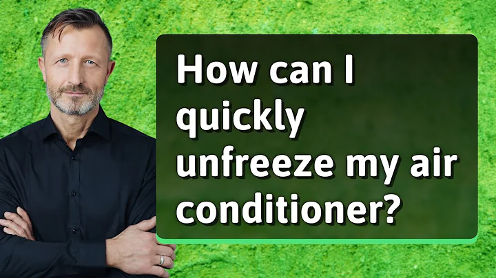 How can I quickly unfreeze my air conditioner?