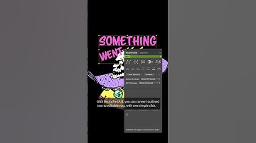 Convert outlined text to editable text, with one simple click