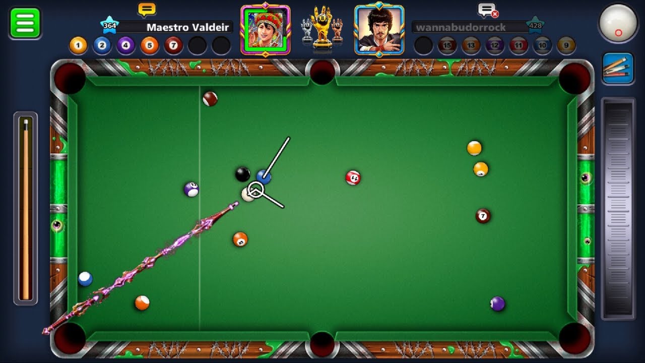 JOGANDO NA MESA DOS HACKERS • MAESTRO vs ROBÔS AO VIVO 8 BALL POOL TABELA  TRICKSHOTS 