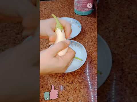 أسرع طريقه لتقوير الباذنجان حصريا قد لا تحتاجين الي مقوار
