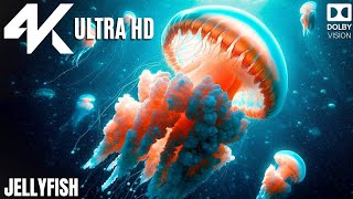 Mystical Creatures of the Oceans: The Fascinating Dance of Jellyfish 4K ULTRA HD 60FPS Dolby Vision