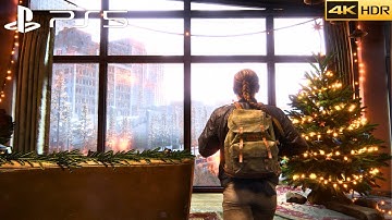 The Last of Us 2 Remastered (PS5) Seattle Day 1 - Winter Visit Walkthrough (4K HDR)