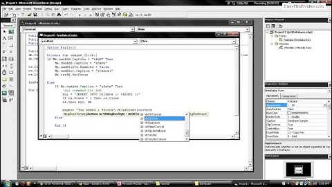 Visual Basic 6.0 and Microsoft Access ADODC Connection Database Tutorial Part 2 of 4