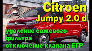 Citroen Jumpy 2.0 diesel: удаление сажевого фильтра (DPF), отключение клапана ЕГР (EGR)