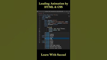 Loading Animation by HTML & CSS #html #css #js