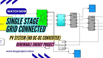 Design and Analysis of Single Stage Grid Connected Solar Pv System Matalb Simulink Model