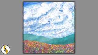 Abstract Cloud Painting / A Cloudy Day / Cloud Art / Procreate Art / iPad Art / Demo #464