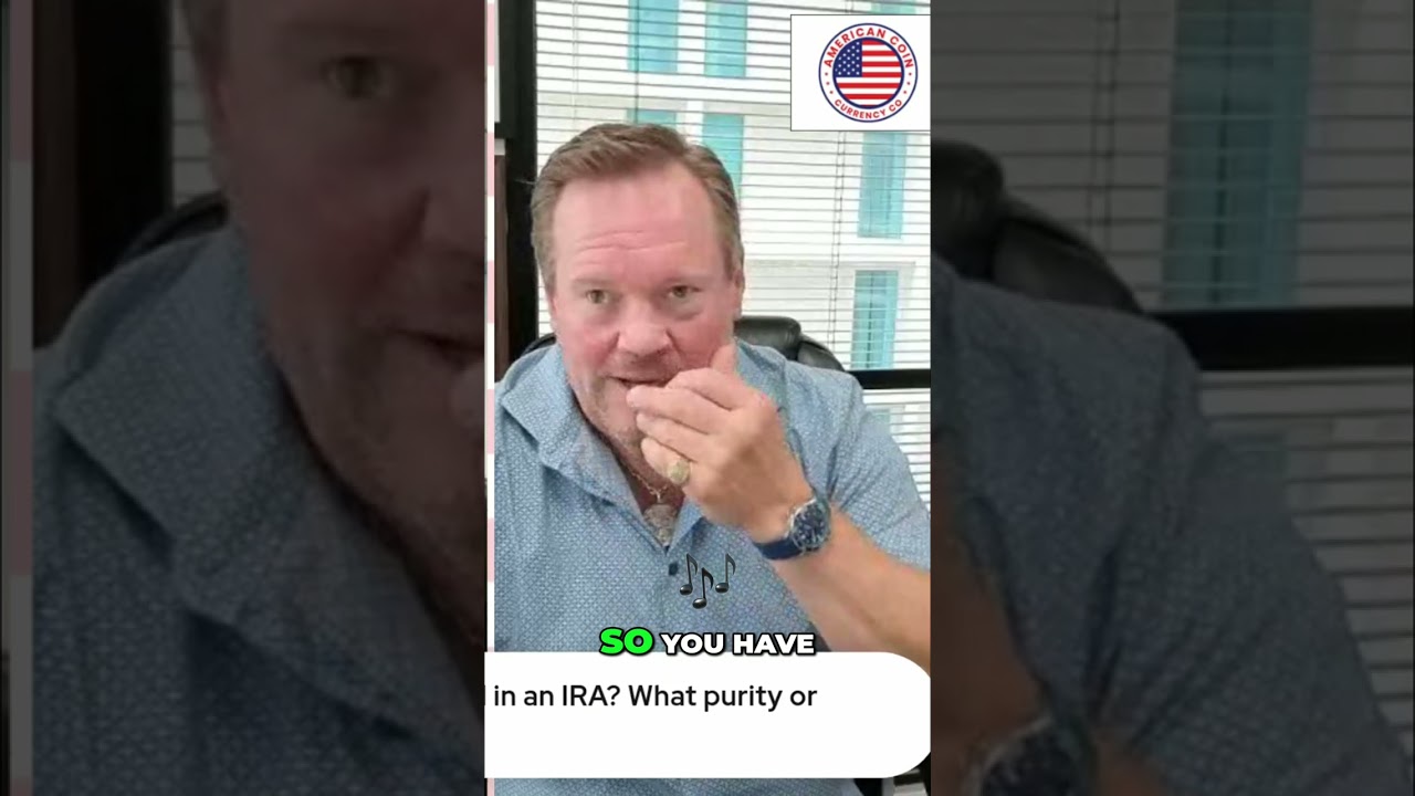 rewrite this title in 20 words or less (do not provide multiple options): Which Gold & Silver Are IRA Eligible? #business #collectiblecoins #shorts #fyp #ira