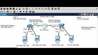 Lab 3: Router and 2 LANs