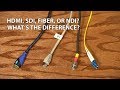 HDMI vs SDI vs Fiber vs NDI -- Which connection should I use for professional video production?