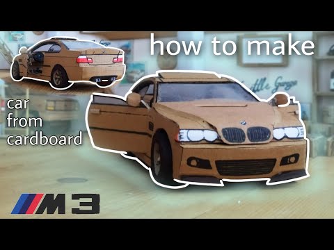 Kartondan Araba Yapımı /how to make car from cardboard / BMW M3 E46 /DIY HANDMADE