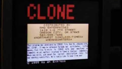 Loading "Clone" for TS-2068