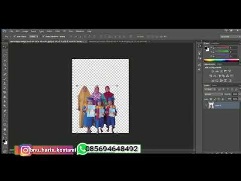 Cara ganti background foto di photoshop - YouTube