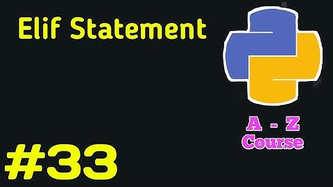 Elif keyword in Python