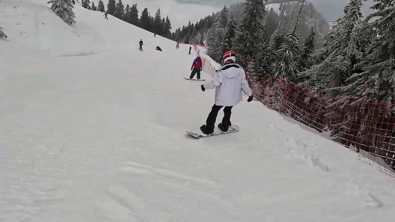 Ski in Poiana Brasov pe Partia Sulinar - partea superioara - Theo - 17 Februarie 2026