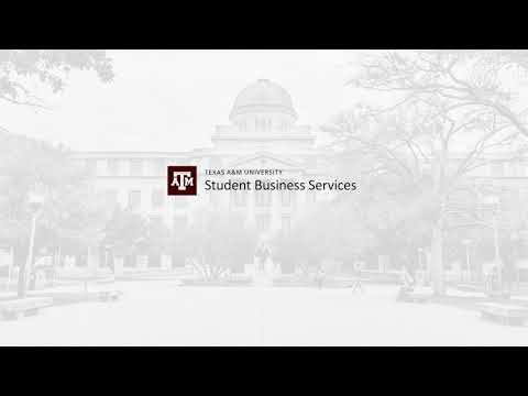 TAMU Student Business Services - How to Make an Online Payment (In Full)