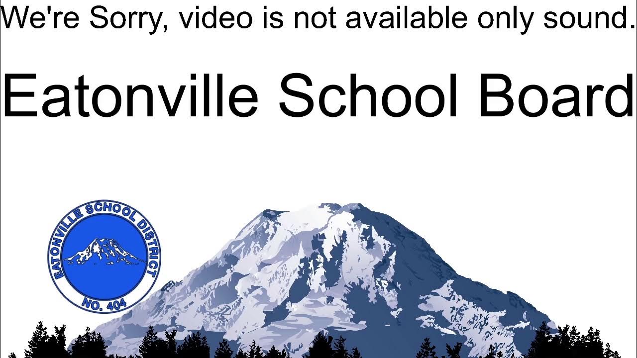 Eatonville School District Superintendent Announcement 5/19/21 YouTube