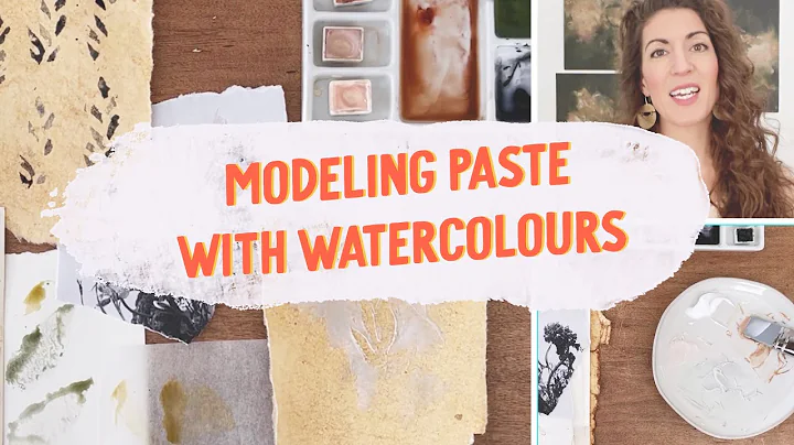 Modeling paste + watercolour technique for mixed-m...