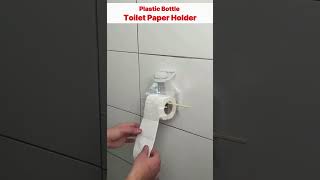 DIY Toilet Paper Holder Hack 🧻♻️ | Plastic Bottle Bathroom Organizer #shortsvideo #diy #homehacks