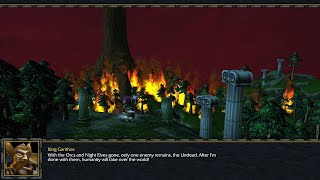 King Garithos wipes out the entire Night Elf civilization and burns the World Tree